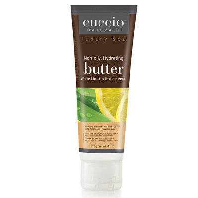 Cuccio Butter blend Tube type 4oz - White Limetta & Aloe Vera