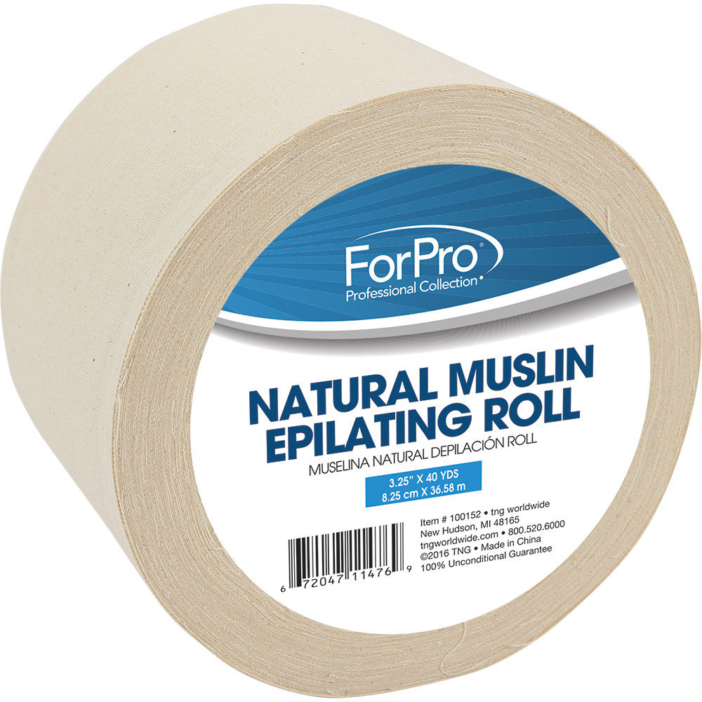 ForPro Natural Muslin Epilating Roll 3.25" x 40 yds.