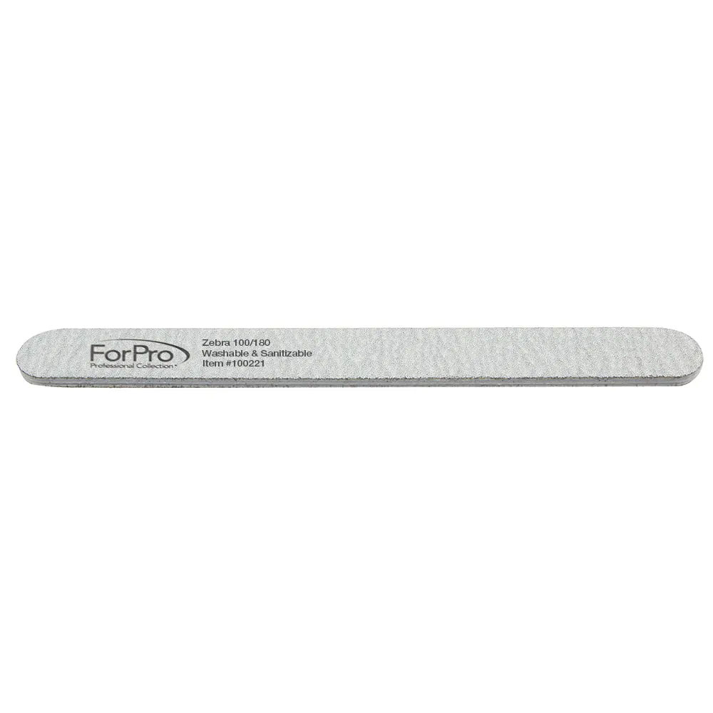 ForPro Straight Silver File 100/180 50ct - 011135