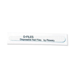 Flowery D-Files Wood Core 100/box Silver 100/180