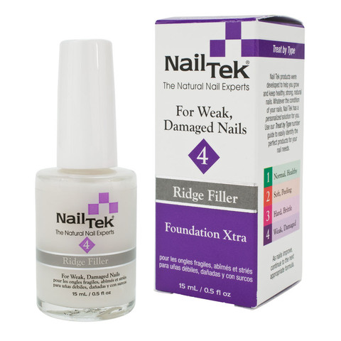 2 Nail Tek Foundation Xtra 4 Ridge Filler Base Coat -55817