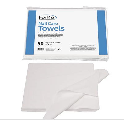 ForPro ネイルケア タオル50枚入り（30.48cm x 40.64cm）