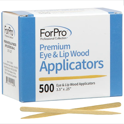 ForPro プレミアム アイ＆リップ ウッド アプリエーター 500-ct