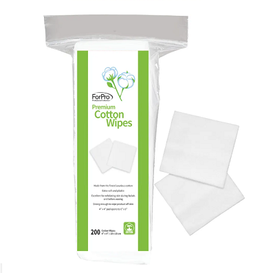 ForPro プレミアム コットン ワイプ 4in x 4in 200枚入り ForPro プレミアム コットン ワイプ 4in x 4in 200枚入り