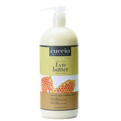 Cuccio Lyte Ultra-Sheer Body Butter Honey & Soy Milk 32 oz.