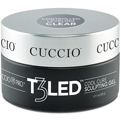 Cuccio Pro T3 LED/UVコントロール レベリング ハードジェル - クリア 1oz