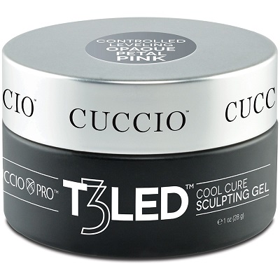 Cuccio Pro T3 LED/UVコントロール レベリング ハードジェル - ペタルピンク 1oz