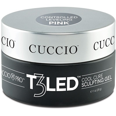 Cuccio Pro T3 LED/UVコントロール レベリング ハードジェル - ピンク 1oz