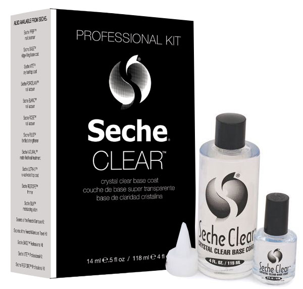 Seche Clear Crystal Clear Base Coat Pro Kit 4oz