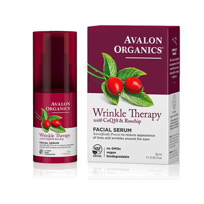 Avalon Organics リンクルセラピー with CoQ10&ローズヒップ フェイシャルセラム 16ml