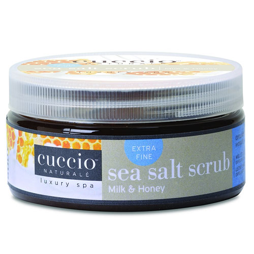 Cuccio SEA SALT SCRUB MILK & HONEY (ULTRA FINE SALTS)