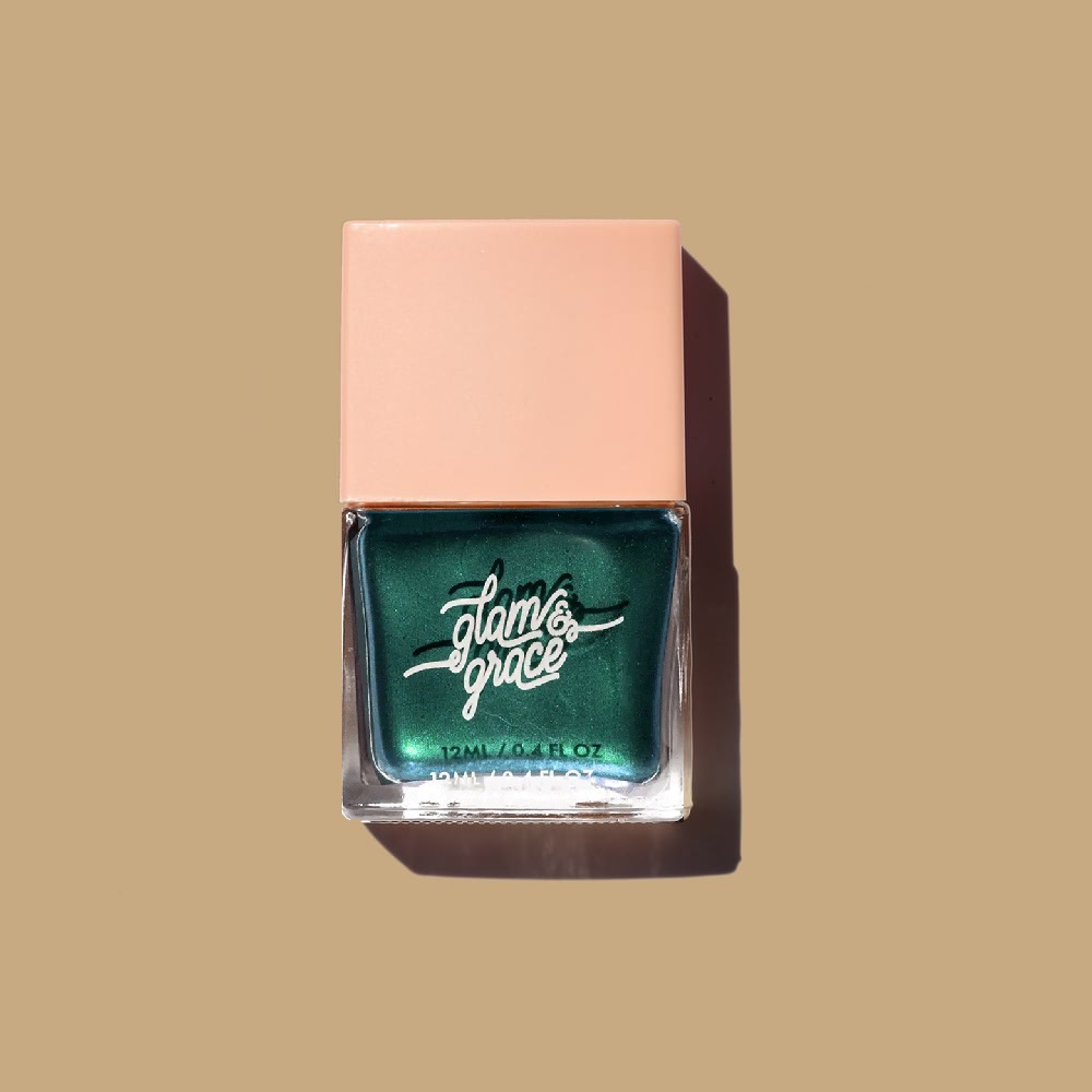 Glam&Grace Non-Toxic Nail Polish - Emerald